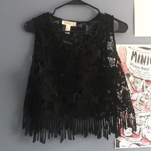 Lace crop top